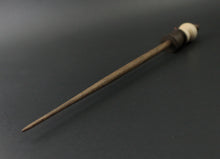 Load image into Gallery viewer, Snowman support spindle in curly maple and walnut