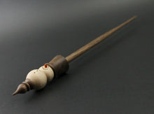 Load image into Gallery viewer, Snowman support spindle in curly maple and walnut