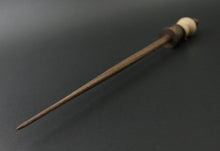 Load image into Gallery viewer, Snowman support spindle in curly maple and walnut