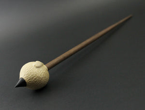 Sheep support spindle in holly and walnut (<font color="red"<b>RESERVED</b></font> for Robin)