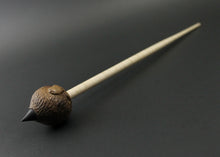 Load image into Gallery viewer, Sheep support spindle in walnut and curly maple