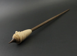 Gnome support spindle in maple and walnut