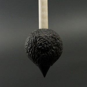 Sheep support spindle in Indian ebony and curly maple (<font color="red"<b>RESERVED</b></font> for Laurel)
