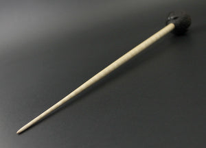 Sheep support spindle in Indian ebony and curly maple (<font color="red"<b>RESERVED</b></font> for Laurel)