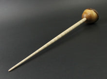 Load image into Gallery viewer, Mushroom support spindle in Pacific yew and curly maple