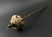 Load image into Gallery viewer, Drop spindle in mappa burl and walnut