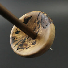 Load image into Gallery viewer, Drop spindle in mappa burl and walnut