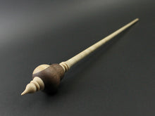 Load image into Gallery viewer, Owl bead spindle in walnut and curly maple