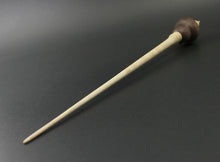 Load image into Gallery viewer, Owl bead spindle in walnut and curly maple