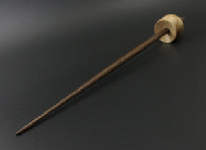 Cauldron spindle in maple burl and walnut