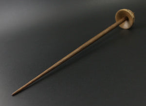 Tibetan style spindle in birdseye maple and walnut