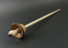 Load image into Gallery viewer, Mushroom support spindle in Pacific yew and curly maple