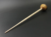 Load image into Gallery viewer, Mushroom support spindle in Pacific yew and curly maple