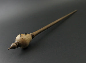 Bird bead spindle in maple burl and walnut (<font color="red"<b>RESERVED</b></font> for Joanna)