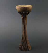 Load image into Gallery viewer, Lap chalice in pyinma burl and walnut