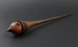 Wee folk spindle in ironwood burl and walnut
