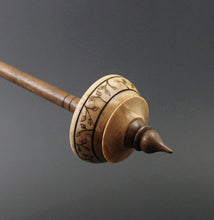 Load image into Gallery viewer, Tibetan style spindle in birdseye maple and walnut