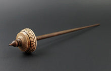 Load image into Gallery viewer, Tibetan style spindle in birdseye maple and walnut