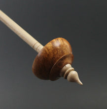 Load image into Gallery viewer, Tibetan style spindle in amboyna burl and curly maple