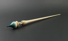 Load image into Gallery viewer, Russian style spindle in hand dyed curly maple