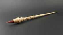 Load image into Gallery viewer, Wand spindle in curly maple and purpleheart