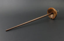 Load image into Gallery viewer, Drop spindle in amboyna burl and walnut