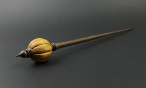 Bead spindle in osage orange and walnut