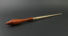 Load image into Gallery viewer, Wand spindle in curly maple and padauk