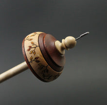 Load image into Gallery viewer, Drop spindle in padauk and birdseye maple