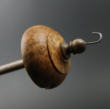 Load image into Gallery viewer, Drop spindle in amboyna burl and walnut