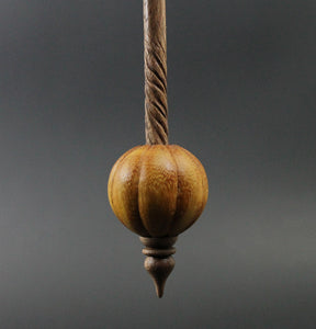 Bead spindle in osage orange and walnut