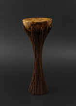Load image into Gallery viewer, Lap chalice in amboyna burl and walnut