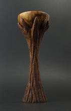 Load image into Gallery viewer, Lap chalice in amboyna burl and walnut