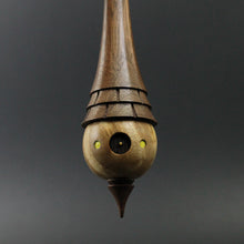 Load image into Gallery viewer, Wee folk spindle in maple burl and walnut
