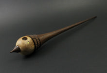 Load image into Gallery viewer, Wee folk spindle in maple burl and walnut