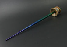 Load image into Gallery viewer, Teacup spindle in curly maple and hand dyed curly maple