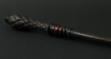 Load image into Gallery viewer, Wand spindle in hand dyed walnut